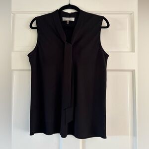 Kasper Sleeveless Black Blouse - Petite Large